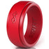 GIFT RING Men's Infinity Silicone Ring. Soft, Comfortable & Durable Wedding Band. US Design Patent